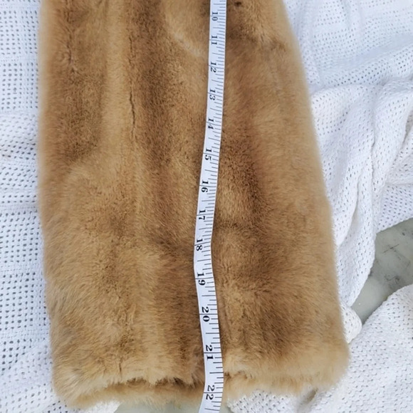 Lilli Ann London Leathers Faux Fur‎ Vintage Trench Coat S - Picture 9 of 16